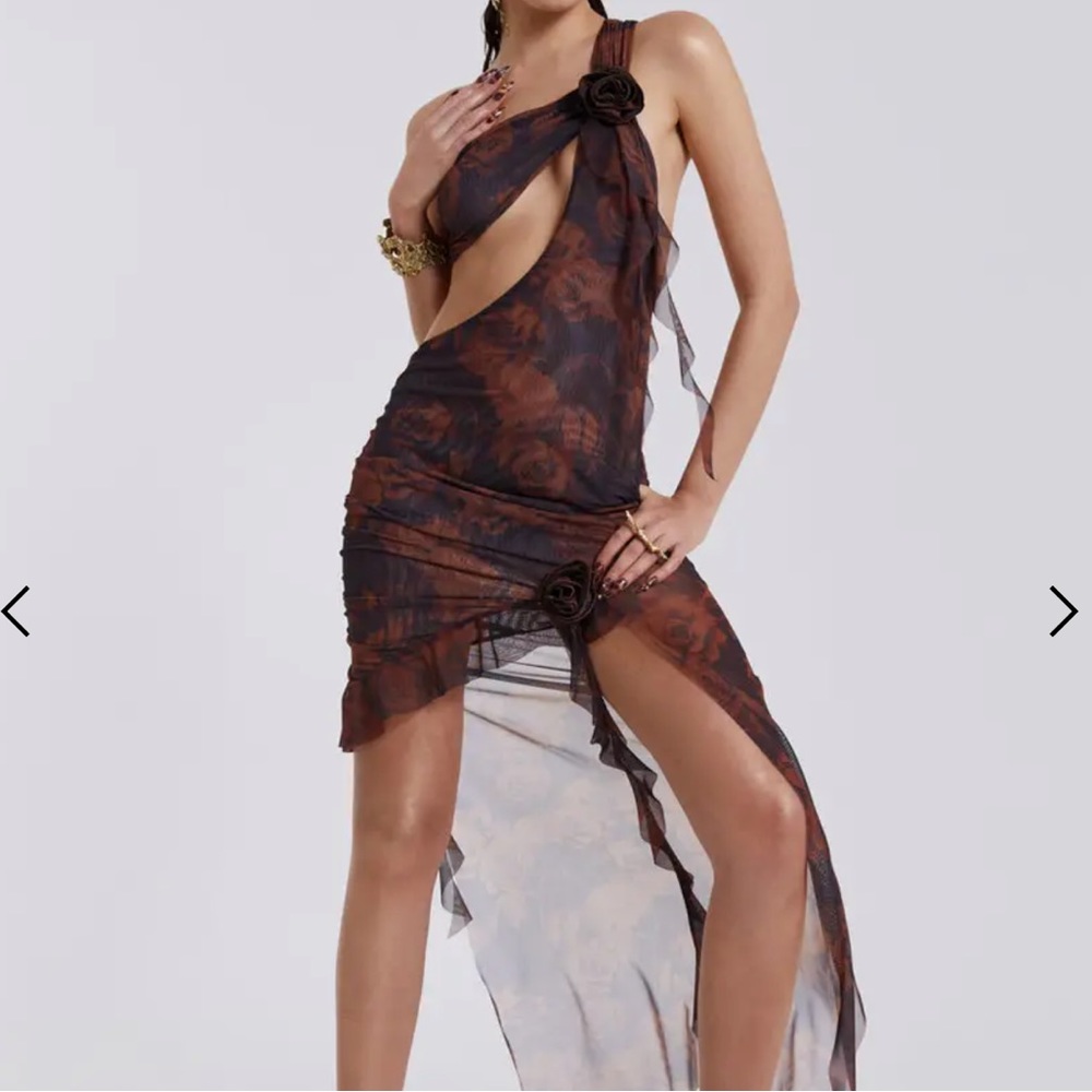 ATHENA ONE SHOULDER DRAPED MAXI DRESS